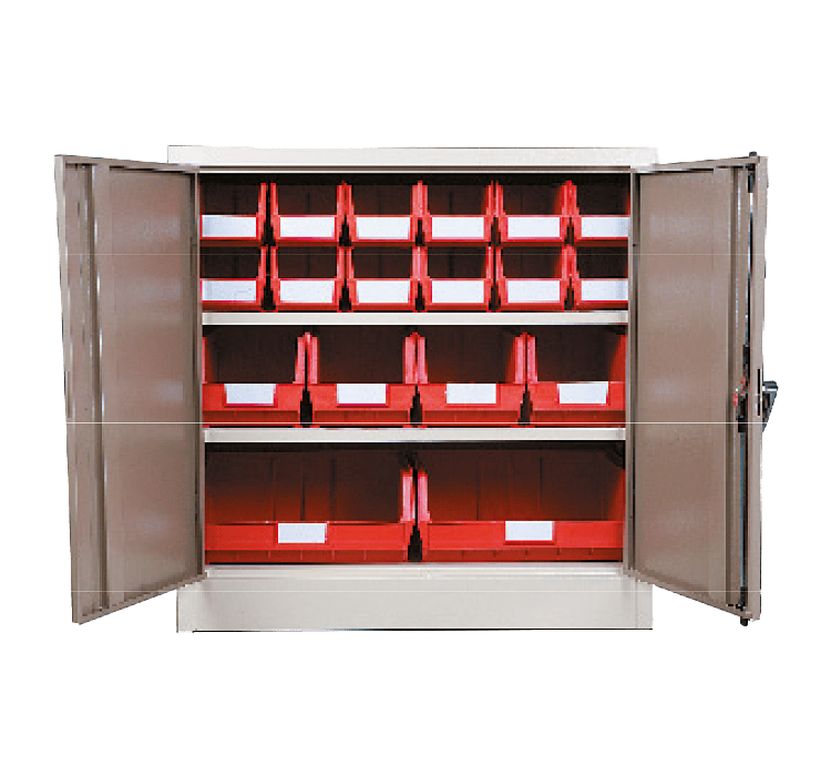 Ivory - Linbin ® Storage Bin Half Size Cabinet Kit