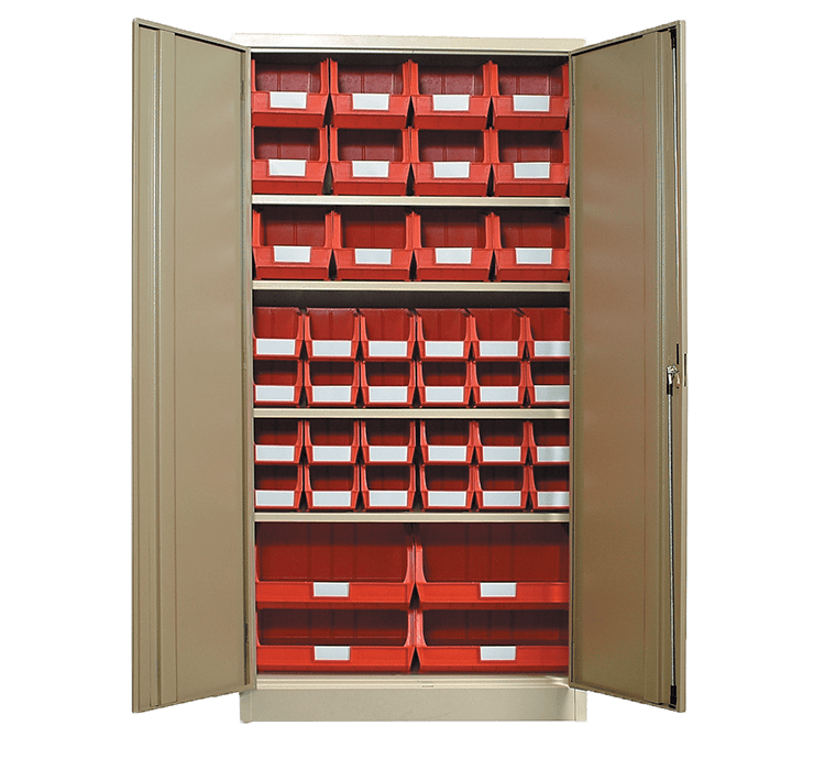 Ivory - Linbin ® Storage Bin Cabinet Kit