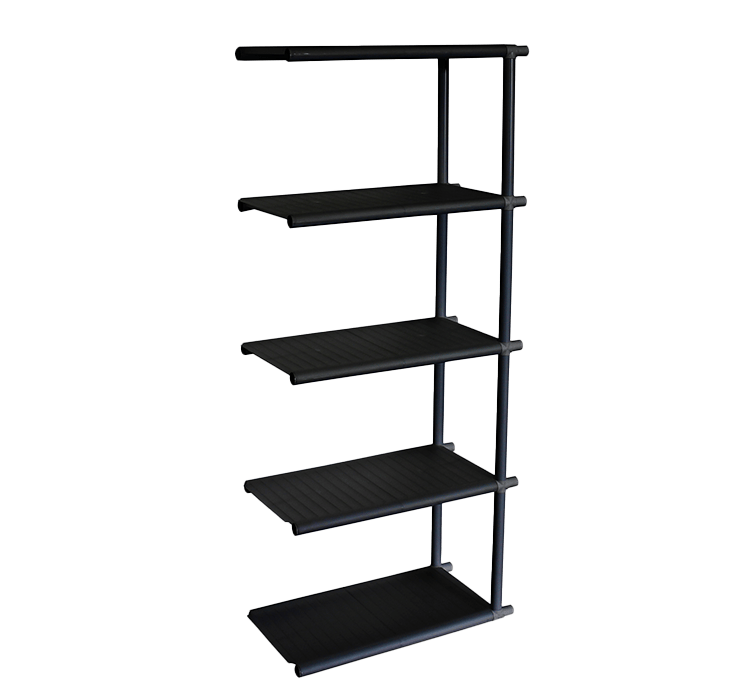 Black Add-On PVC Shelving