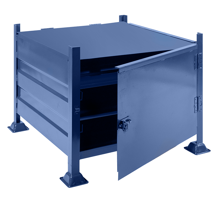 Lockable Solid Side Bin