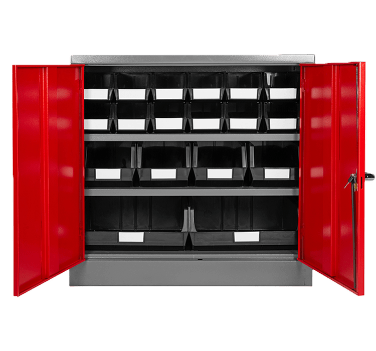 Red Door - Linbin ® Storage Bin Half Size Cabinet Kit