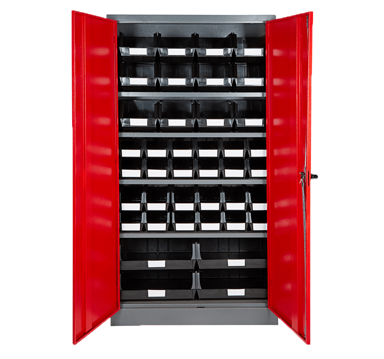 Red Door - Linbin ® Storage Bin Cabinet Kit 1 Red Door - Linbin ® Storage Bin Cabinet Kit