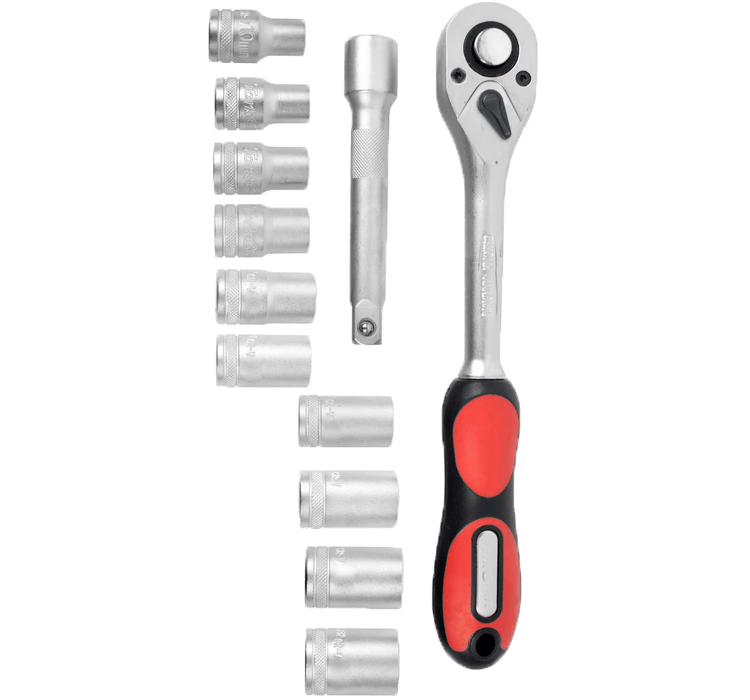 Socket & Ratchet Set - 12Pce 1 Socket & Ratchet Set - 12Pce