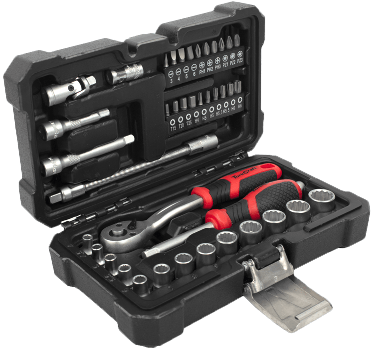 Socket & Ratchet Drive Set - 40Pce