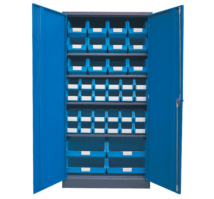 Blue - Linbin ® Storage Bin Cabinet Kit 1 1 Blue - Linbin ® Storage Bin Cabinet Kit 1