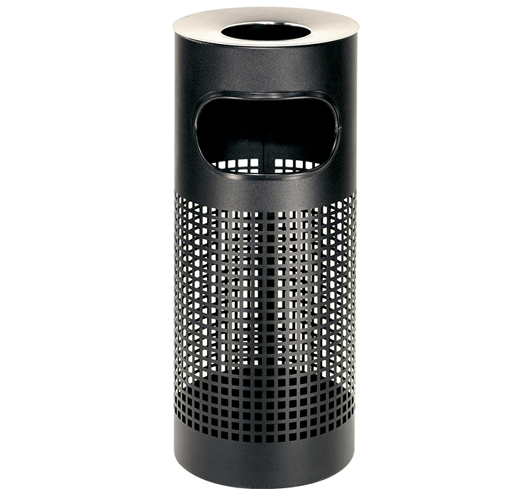 Square Punch Ashtray Litter Bin