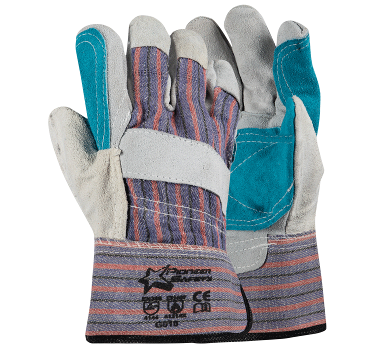 Candy Stripe Leather Durable Rigger Glove