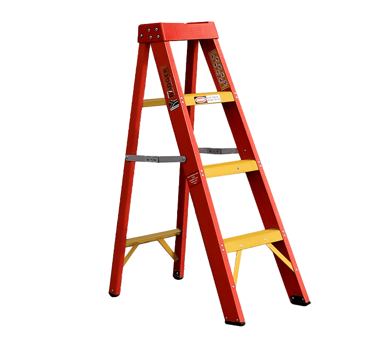Full Fibre-Glass Single Sided A-Frame Ladder 1 Full Fibre-Glass Single Sided A-Frame Ladder