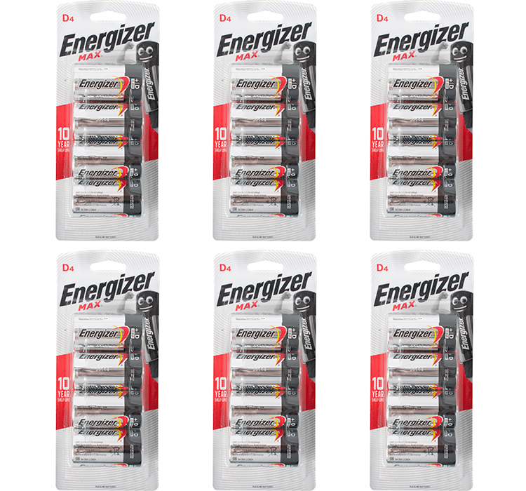 Energizer Max D - 4 Pack Batteries
