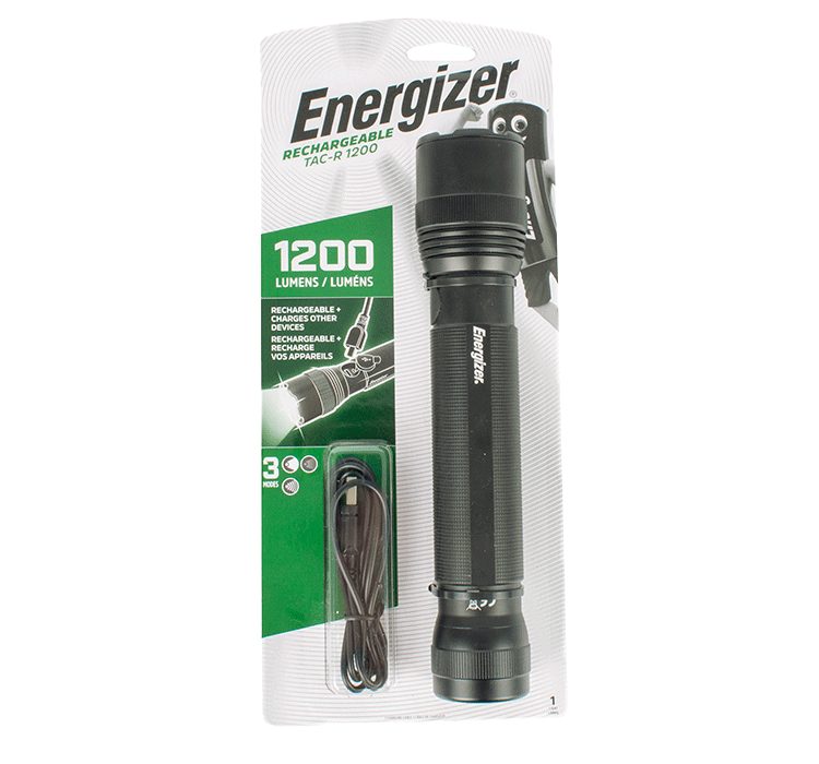 Energizer Tactical Flashlight 1200 Rechargeable