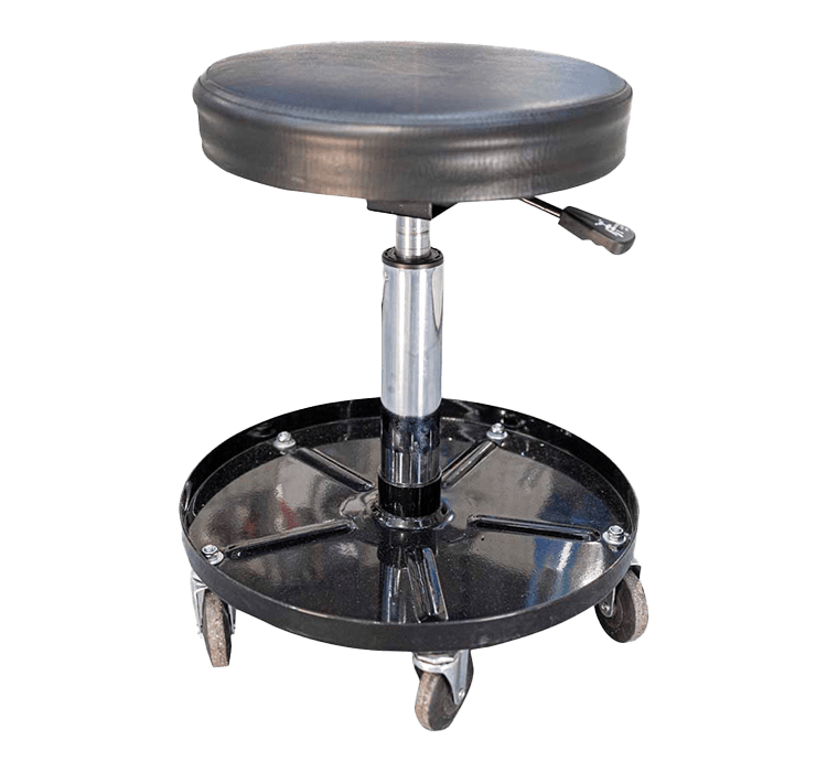 Mechanic Chair Adjustable Round Seat & Tool Tray