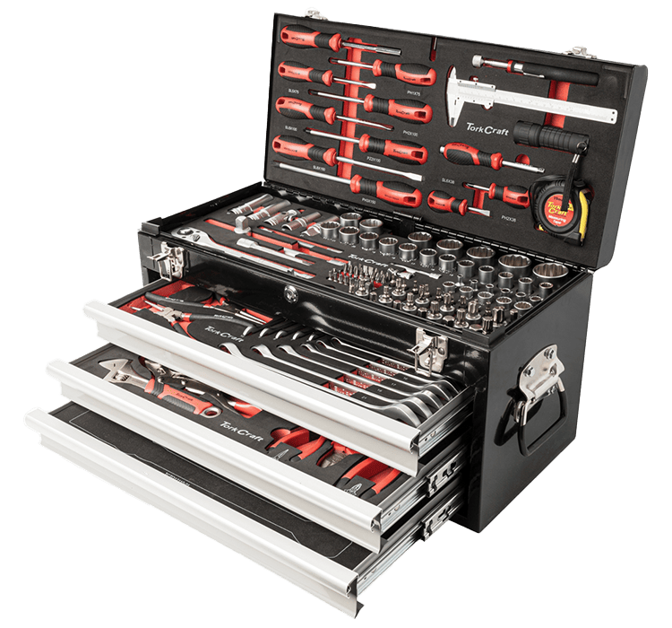 Track Box Top Box 154 Pieces - 3 Drawer & Top Tray