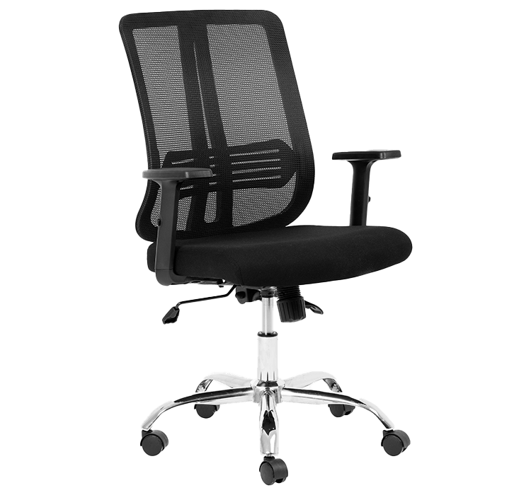 Chrome Lenny Medium Back Chair