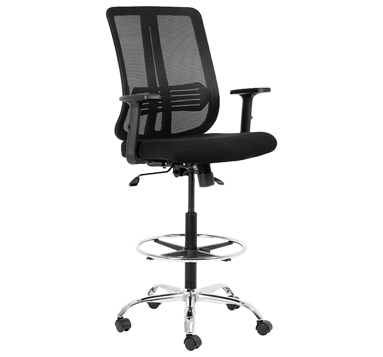 Chrome Lenny Draughtsman Chair